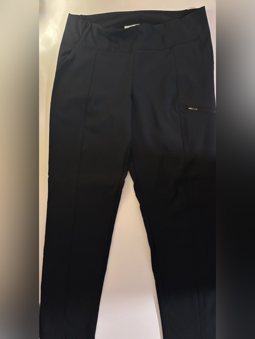 Columbia Women's Omni-Shade Fleece Lined Pants Black Sz XL EUC